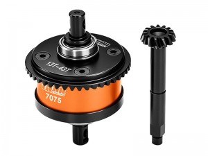 GPM LMT1343S/CS 4140 STEEL 7075 ALLOY CENTER COMPLETE DIFFERENTIAL 13 / 43T 1.0 MOD For LOSI 1/8 LMT 1.0 / 2.0 MONSTER LOS04022 - LMT1343S/CS-OR