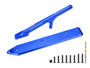 GPM MTV616330R 7075 ALLOY REAR BRACE AND REAR CHASSIS SKID PLATE -  6mm ARA-3402 For ARRMA 1/7 Talio ... - MTV616330R-B