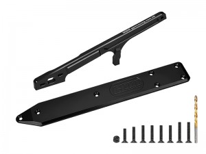 GPM MTV616330R 7075 ALLOY REAR BRACE AND REAR CHASSIS SKID PLATE -  6mm ARA-3402 For ARRMA 1/7 Talion 6S EXB V6 ARA7707V6 - MTV616330R-BK