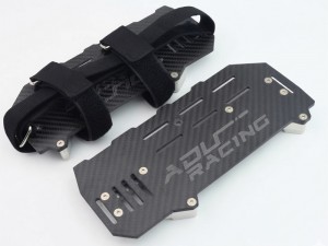 ALUMINUM 7075 CARBON FIBER EXTEND 12S BATTERY PLATE W. STRAP LOS-3706 FOR 1/5 LOSI 5IVE-TE 3.0 RC TRUCK LOS05022 - RS-LOS3706-12S/SI