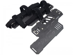 ALUMINUM 7075 CARBON FIBER EXTEND 16S BATTERY PLATE W. STRAP LOS-3706 FOR 1.5 LOSI 5IVE-TE 3.0 RC TRUCK LOS05022 - RS-LOS3706-16S/SI