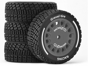 RUBBER TIRE & RIM SET 60 X 22mm 12mm HEX FOR 1/10 TAMIYA M-CHASSIS M04 M05 M06 M07 M08 MF-01X XM-01 MB-01 RC  CAR - RS-TY602212/GS