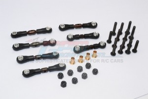SPRING STEEL COMPLETED TIE ROD TAMIYA M1025 HUMMER - Black - HM160ST-OC-BEBK