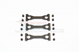 GPM TRU009 ALLOY MIDDLE CHASSIS MOUNT WITH SCREWS  - 3PCS SET FOR TAMIYA KING HAULE /GLOBE LINER  /FORD AEROMAX - Black - TRU009-BK