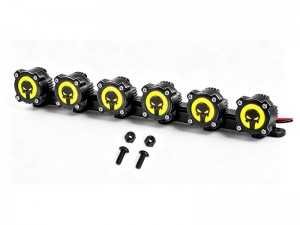 LED ROOF TOP LIGHT BAR SMILE / SKULL PATTERN FOR 1/8 1/10 RC TRAXXAS TRX-4 AXIAL SCX-10 CRAWLER 4X4 TRUCK - SKULL PATTERN - RS-CA14B/LED