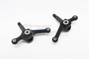 GPM TRU021 ALLOY FRONT KNUCKLE ARM FOR TAMIYA TRACTOR TRUCK - Black - TRU021-BK