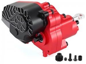 ALUMINUM COMPLETE TRANSMISSION GEARBOX AXI-2326 FOR AXIAL 1/10 UTB10 CAPRA 1/9 4WS 4X4 UNLIMITED TRAIL BUGGY AXI-1543T1 - RS-AXI2326/REBK