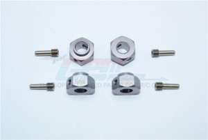 GPM TRX4010/6MM ALUMINUM HEX ADAPTERS 6MM THICK 1/10 TRX4 DEFENDER TRAIL CRAWLER - TRX4010/6MM-GS