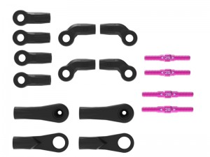 3RACING SAK-Z144 UPPER ARM V LINK SET FOR 1/10 CERO ZERO TOURING CAR - SAK-Z144
