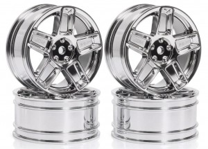 PLASTIC RIM 54mm x 26mm 12mm HEX FOR 1/10 TAMIYA XV-02 TT-01 TT-02 TOURING CAR - RS-WH542612/SI