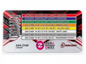 3RACING SAK-Z149 M1.4 x 14 x 17  LINEAR SPRING SET FOR ZERO CERO 1/10 TOURING CAR - SAK-Z149