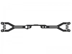 3RACING SAK-Z125B BLINKY 2.0mm  C-FRP ONE PIECE UPPER DECK FOR 1/10 ZERO CERO RC TOURING CAR - SAK-Z125B