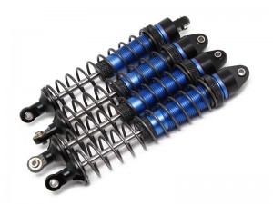 ALUMINUM FRONT & REAR OIL DAMPER AR330550 AR330551 FOR 1/10 ARRMA SENTON GRANITE VORTEKS 4X4 3S TRAXXAS SLASH 4X4 - RS-AR33055051/BU
