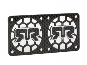 CARBON FIBER 80 X 40mm HEATSINK COOLING FAN COVER FOR 1/10 RC CAR - RS-FANC8040B/BK
