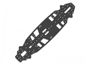 3RACING SAK-Z104B STEEL CHASSIS 1/2mm For Zero Cero 1/10 RC TOURING CAR - SAK-Z104B