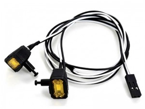UNIVERSAL CRAWLER LED SPOTLIGHT PODS FOR 1/10 AXIAL SCX-10 TRAXXAS TRX-4 CAPRA RBX-10 CRAWLER - YELLOW - RS-CA15LED/YE