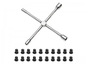 2.0/2.5/3.5/4.0mm REPAIR HEX SOCKET FOLDING CROSS WRENCH W. LOCK NUT FOR 1/14 TRACTOR TRUCK - ST-035/BK