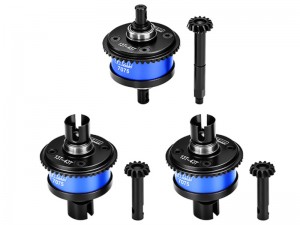 GPM LMT1343S/3 7075 ALLOY FRONT REAR AND CENTER DIFF SET M1.0 13T / 43T For LOSI 1/8 LMT 1.0 / 2.0 M ... - LMT1343S/3-B