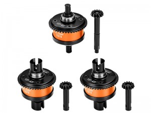GPM LMT1343S/3 7075 ALLOY FRONT REAR AND CENTER DIFF SET M1.0 13T / 43T For LOSI 1/8 LMT 1.0 / 2.0 MONSTER LOS04022 - LMT1343S/3-OR