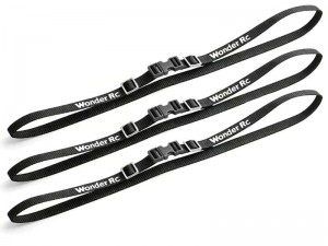 370mm ROOF TOP LUGGAGE TIE-DOWN STRAP FOR 1/10 SCALE CRAWLER TRAXXAS TRX-4 AXIAL SCX-10 CAPRA - RS-CA15/BK