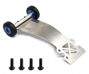 STAINLESS STEEL REAR WHEELIE BAR 5832 FOR 1/10 TRAXXAS SLASH RUSTLER BANDIT 2WD  RC TRUCK 58434-4 - RS-TRX5832/BU