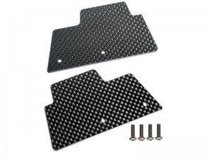 CARBON FIBER DUST MUD GUARD ARA330846 FOR RC ARRMA 1/10 BIG ROCK 1/8 TYPHON 223S ARA4312V4 ARA4306V4 - RS-ARA330846/BK