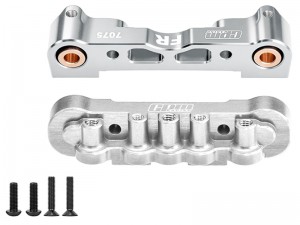 GPM MKV6008AB ALLOY 7075 FRONT BUMPER MOUNT & LOWER SUSPENSION MOUNT ARAC9052 ARA320808 For ARRMA 1/8 KRATON NOTORIOUS Outcast 6S TALION 6S V6 EXB - SILVER - MKV6008AB-S
