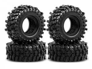 0.7 INCH CRAWLER TIRE 40 X 16mm FOR 1/10 AXIAL RACING SCX-30 CRAWLER AXI-2260 AXI-2048 AXI-2261 - RC-TY4016/BK