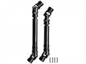 UNIVERSAL STEEL FRONT & REAR CENTER AXLE DRIVE SHAFT  90mm / 105mm FOR 1/10 RC TRAXXAS TRX-4 AXIAL RACING SCX-10 WRAITH CRAWLER - RS-CVD90105/BK