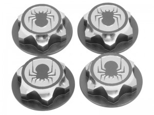 ALUMINUM CLOSED END DUSTPROOF WHEEL NUTS M1 THREADS FOR ARRMA TRAXXAS 1/7 1/8 RC CAR MONSTER TRUCK - RS-HEX17/GS