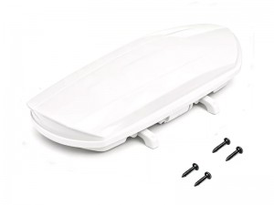 ABS ROOF TOP LUGGAGE BOX CARRIER FOR 1/12 1/14 1/18 SCALE TRAXXAS TRX-4M AXIAL SCX-24 RED CAT ASCENT-18 CRAWLER - WHITE - RS-CA19/WI
