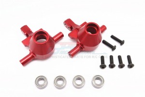 GPM TT2021B ALLOY FRONT KNUCKLE ARM WITH BEARING TAMIYA TT-02 - Red - TT2021B-R