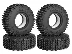 RUBBER TIRE 40mm x 16mm 0.7 INCH FOR 1/30 AXIAL RACING SCX30 CHEVROLET K10 FORD BRONCO JEEP WRANGLER ... - RS-TY4016D