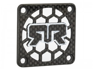 CARBON FIBER HEATSINK COOLING FAN COVER 50mm X 50mm X 3mm - RS-5050B/BK
