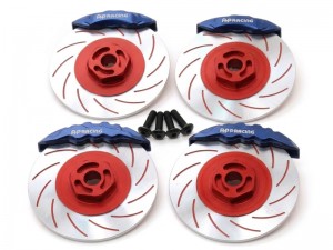 ALUMINUM BRAKE DISC W. CALIPER FOR 1/10 3RACING AUPER D5 SPORT MR RC DIRFT CAR - RS-BD01/REBU