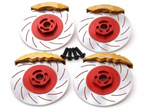 ALUMINUM BRAKE DISC W. CALIPER FOR 1/10 3RACING AUPER D5 SPORT MR RC DIRFT CAR - RS-BD01/REYE