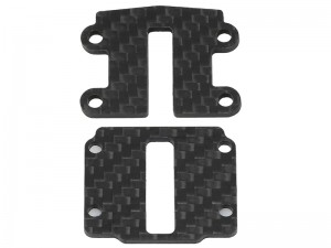 CARBON FIBER GEAR BOX REINFORCED PLATE FOR 1/12 GF-01 G6-01 WR-02 RC TRUCK - RS-GF01-02/BK