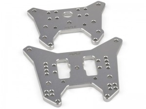 ALUMINUM 7075 FRONT & REAR SHOCK TOWER ARA-4445 ARA-4444 FOR ARRMA 1/7 MOJAVE V3 EXB ARA7604V3 ARA7704V3 - RS-ARA444445/SI