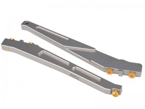 ALUMINUM 7075 FRONT & REAR BRACE ARA-4446 ARA320754 FOR ARRMA 1/7 MOJAVE V3 EXB ARA7604V3 ARA7704V3 - SILVER - RS-ARA444654/SI