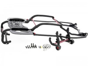 NYLON CHASSIS ROLLIING CAGE W. REAR WHEELIE ARA320548 FOR 1/7 ARRMA MOJAVE V2 V3 6S BLX - RS-ARA320548/BK