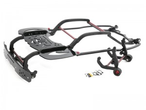 NYLON CHASSIS ROLLING CAGE W. REAR WHEELIE FRONT BUMPER ARA-4291 FOR 1/7 ARRMA MOJAVE V2 V3 6S BLX - RS-ARA4291/BK