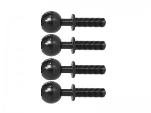ALUMINUM M8 X 25mm 18mm PIVOT BALL ARA330560 FOR ARRMA 1/5 KRATON OUTCAST 8S BLX EXB MONSER TRUCK - RS-ARA330560/BK