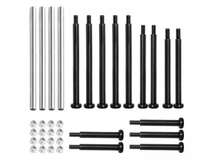 FULL COMPLETE HINGE PIN SET ARA330564 ARA330581 ARA320592 FOR ARRMA 1/5 KRATON OUTCAST 8S BLX EXB MONSER TRUCK - RS-ARA330564/BK