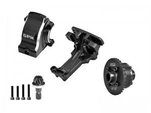 7075 ALLOY FRONT DIFF SET & UPPER BULKHEAD DIFF HOUSING FOR TRAXXAS 1/5 X-MAXX 6S 8S / X-Monster / XRT 8S - BLACK - XRT12KIT-BK