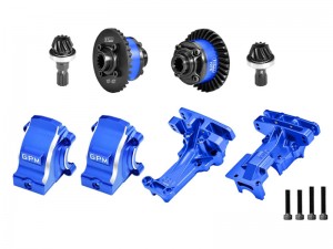 7075 ALLOY FRONT & REAR DIFF SET & UPPER BULKHEAD DIFF HOUSING 7780 7727 7727R 7881 7791 FOR TRAXXAS 1/5 X-MAXX 6S 8S / X-Monster / XRT 8S - XRT1213KIT-B