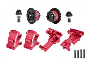 7075 ALLOY FRONT & REAR DIFF SET & UPPER BULKHEAD DIFF HOUSING 7780 7727 7727R 7881 7791 FOR TRAXXAS 1/5 X-MAXX 6S 8S / X-Monster / XRT 8S - XRT1213KIT-R