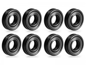 SILICON DAMPER SHOCK M3 X 6.5mm X-RING 70 DUROMETER COMPATIBLE FOR TAMIYA 42215 TRF DAMPER 1/10 BUGGY CAR - RS-TA42215/BK