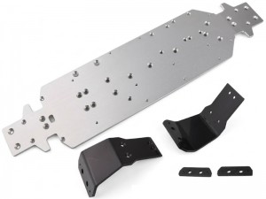 ALUMINUM 7075 MAIN CHASSIS - 5mm TKR9602 FOR 1/8 MT48 2.9 MONSTER TRUCK TKR9603 - RS-TKR9602/SI