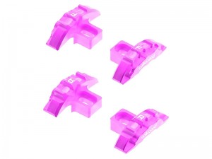 3RACING SAK-D6828 ALUMINUM FRONT & REAR MACHINED CALIPER FOR 1/10 RC AUPER D6 DRIFT CAR - SAK-D6828B/PU