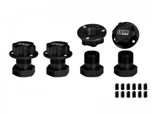GPM  5T3/010A 7075 ALLOY 24mm WHEEL HEX & NUTS  LOS-3663 LOS-3677 FOR LOSI 1/5 5IVE-TE 3.0 / 5IV ... - 5T3/010A-BK